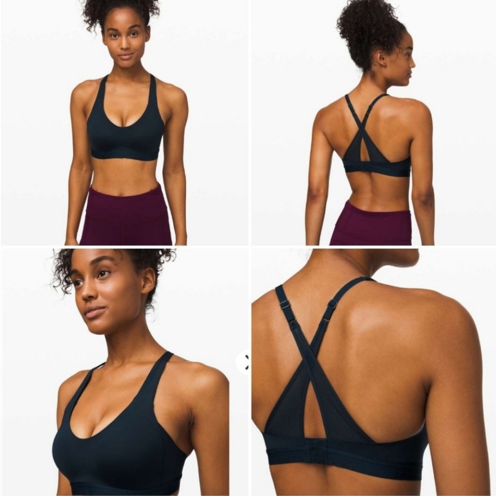 lululemon Up For It Bra Nocturnal Teal 32C